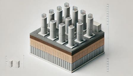 ЖБ сваи с ростверком 8×10 м